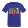 Alta, Utah Toddler T-Shirt - Retro Mountain Alta Toddler Tee - royal blue