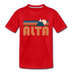 Alta, Utah Toddler T-Shirt - Retro Mountain Alta Toddler Tee - red