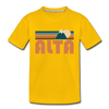 Alta, Utah Toddler T-Shirt - Retro Mountain Alta Toddler Tee - sun yellow