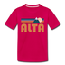Alta, Utah Toddler T-Shirt - Retro Mountain Alta Toddler Tee - dark pink
