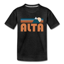 Alta, Utah Toddler T-Shirt - Retro Mountain Alta Toddler Tee - charcoal gray