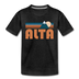 Alta, Utah Toddler T-Shirt - Retro Mountain Alta Toddler Tee - charcoal gray