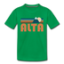 Alta, Utah Toddler T-Shirt - Retro Mountain Alta Toddler Tee - kelly green