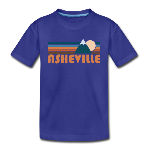 Asheville, North Carolina Toddler T-Shirt - Retro Mountain Asheville Toddler Tee - royal blue