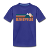 Asheville, North Carolina Toddler T-Shirt - Retro Mountain Asheville Toddler Tee - royal blue