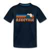 Asheville, North Carolina Toddler T-Shirt - Retro Mountain Asheville Toddler Tee - deep navy