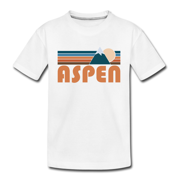 Aspen, Colorado Toddler T-Shirt - Retro Mountain Aspen Toddler Tee - white