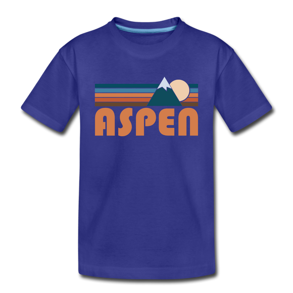 Aspen, Colorado Toddler T-Shirt - Retro Mountain Aspen Toddler Tee - royal blue