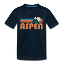 Aspen, Colorado Toddler T-Shirt - Retro Mountain Aspen Toddler Tee - deep navy