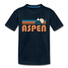 Aspen, Colorado Toddler T-Shirt - Retro Mountain Aspen Toddler Tee - deep navy