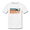 Banff, Canada Toddler T-Shirt - Retro Mountain Banff Toddler Tee - white