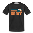 Banff, Canada Toddler T-Shirt - Retro Mountain Banff Toddler Tee - black