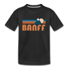 Banff, Canada Toddler T-Shirt - Retro Mountain Banff Toddler Tee - black