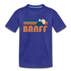 Banff, Canada Toddler T-Shirt - Retro Mountain Banff Toddler Tee - royal blue
