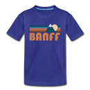 Banff, Canada Toddler T-Shirt - Retro Mountain Banff Toddler Tee - royal blue