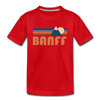 Banff, Canada Toddler T-Shirt - Retro Mountain Banff Toddler Tee - red