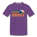 Banff, Canada Toddler T-Shirt - Retro Mountain Banff Toddler Tee - purple