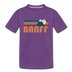 Banff, Canada Toddler T-Shirt - Retro Mountain Banff Toddler Tee - purple