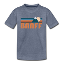 Banff, Canada Toddler T-Shirt - Retro Mountain Banff Toddler Tee - heather blue