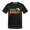 Banff, Canada Toddler T-Shirt - Retro Mountain Banff Toddler Tee - charcoal gray