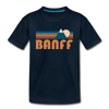 Banff, Canada Toddler T-Shirt - Retro Mountain Banff Toddler Tee - deep navy