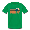 Banff, Canada Toddler T-Shirt - Retro Mountain Banff Toddler Tee - kelly green