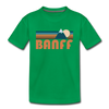 Banff, Canada Toddler T-Shirt - Retro Mountain Banff Toddler Tee - kelly green