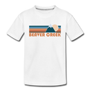 Beaver Creek, Colorado Toddler T-Shirt - Retro Mountain Beaver Creek Toddler Tee - white