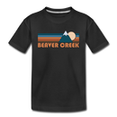 Beaver Creek, Colorado Toddler T-Shirt - Retro Mountain Beaver Creek Toddler Tee - black