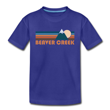 Beaver Creek, Colorado Toddler T-Shirt - Retro Mountain Beaver Creek Toddler Tee - royal blue