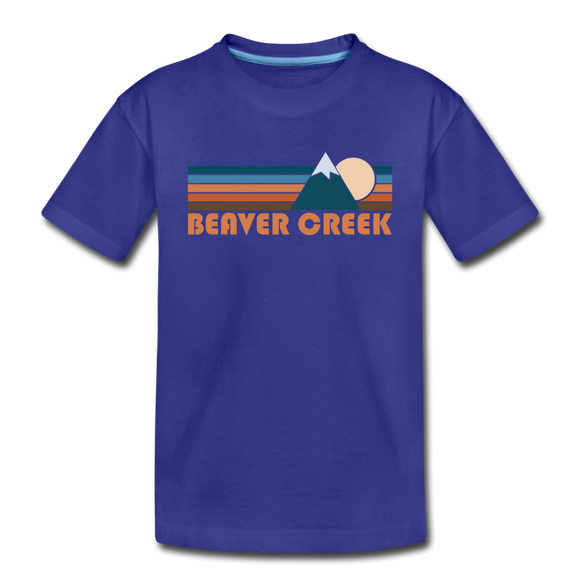 Beaver Creek, Colorado Toddler T-Shirt - Retro Mountain Beaver Creek Toddler Tee - royal blue