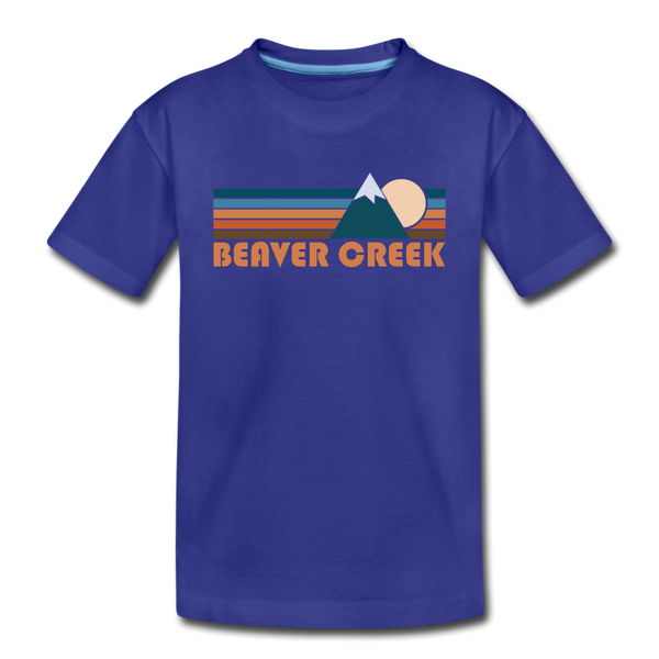 Beaver Creek, Colorado Toddler T-Shirt - Retro Mountain Beaver Creek Toddler Tee - royal blue
