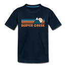 Beaver Creek, Colorado Toddler T-Shirt - Retro Mountain Beaver Creek Toddler Tee - deep navy