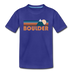 Boulder, Colorado Toddler T-Shirt - Retro Mountain Boulder Toddler Tee - royal blue