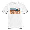 Bend, Oregon Toddler T-Shirt - Retro Mountain Bend Toddler Tee - white