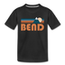 Bend, Oregon Toddler T-Shirt - Retro Mountain Bend Toddler Tee - black