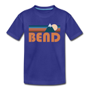 Bend, Oregon Toddler T-Shirt - Retro Mountain Bend Toddler Tee - royal blue