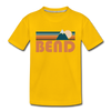 Bend, Oregon Toddler T-Shirt - Retro Mountain Bend Toddler Tee - sun yellow