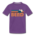Bend, Oregon Toddler T-Shirt - Retro Mountain Bend Toddler Tee - purple