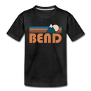 Bend, Oregon Toddler T-Shirt - Retro Mountain Bend Toddler Tee - charcoal gray