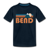 Bend, Oregon Toddler T-Shirt - Retro Mountain Bend Toddler Tee - deep navy
