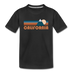 California Toddler T-Shirt - Retro Mountain California Toddler Tee - black