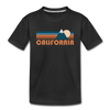 California Toddler T-Shirt - Retro Mountain California Toddler Tee - black