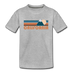 California Toddler T-Shirt - Retro Mountain California Toddler Tee - heather gray