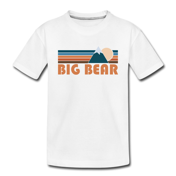 Big Bear, California Toddler T-Shirt - Retro Mountain Big Bear Toddler Tee - white