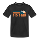 Big Bear, California Toddler T-Shirt - Retro Mountain Big Bear Toddler Tee - black