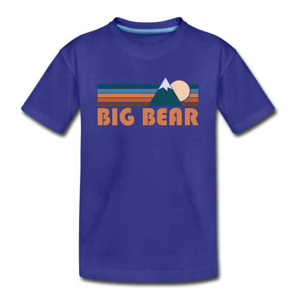 Big Bear, California Toddler T-Shirt - Retro Mountain Big Bear Toddler Tee - royal blue