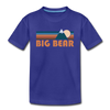 Big Bear, California Toddler T-Shirt - Retro Mountain Big Bear Toddler Tee - royal blue