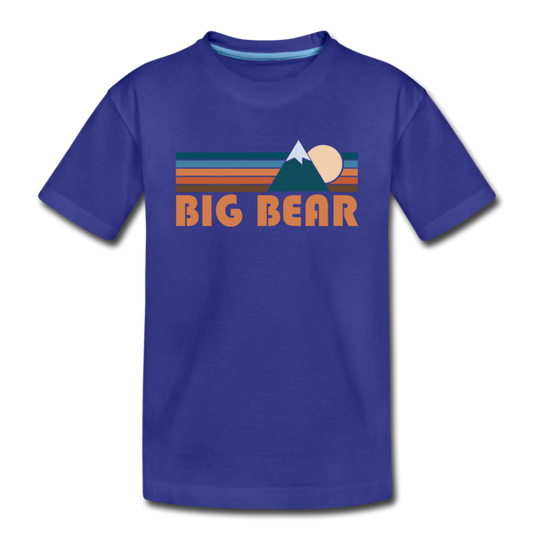 Big Bear, California Toddler T-Shirt - Retro Mountain Big Bear Toddler Tee - royal blue