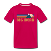 Big Bear, California Toddler T-Shirt - Retro Mountain Big Bear Toddler Tee - dark pink